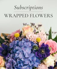 Wrapped Flower Bouquet Subscription