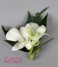 Elegance Orchid Boutonniere