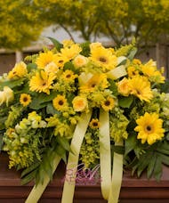 Divine Sunlight Casket Spray