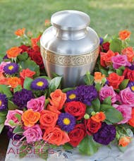 Vibrant Rose Urn Wreath